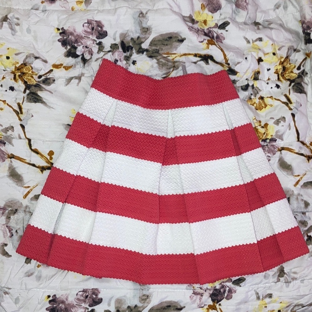 Launch Me Pink and White Striped Skirt | New